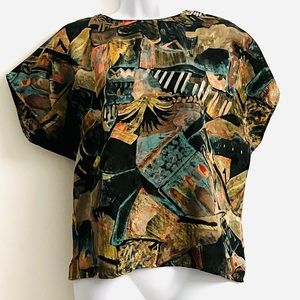 Vintage Patterned Blouse